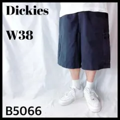 ディッキーズ チノ カーゴ ハーフパンツ バギーショーツ 膝丈 38インチ 黒