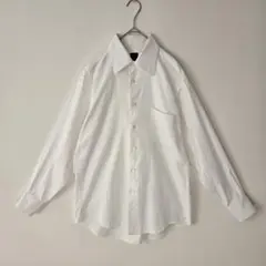 メンズ　長袖　Yシャツ　冠婚葬祭　無地　白　40-81