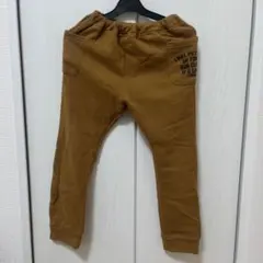 ブラウン 裏起毛長ズボン 130