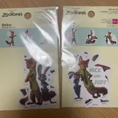 ズートピア ステッカー シール ジュディ ニック AB 6枚セットディズニー