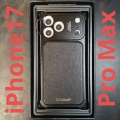 OATSBASF iPhone17 Pro Max ケース 金属フレーム 牛革