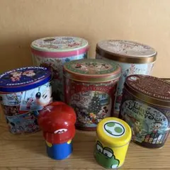 ディズニー ユニバ(USJ) 空き缶 お菓子缶 7点セット