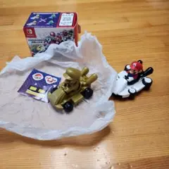 新品　ハッピーセット　マリオカートDX　ゴールドマリオ　おまけマリオ