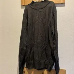 美品 NAVY. ダークグレー ニット セーター L