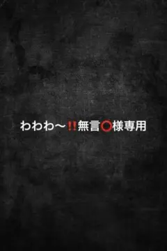 わわわ〜‼️無言⭕️様専用