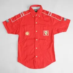 古着 90sビンテージ Ferrari フェラーリ BD ピットシャツ Sのサムネイル