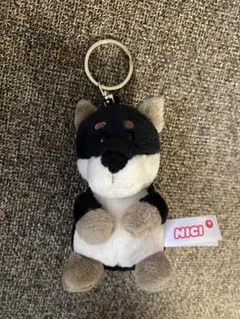 NICI ぬいぐるみ キーホルダー 柴犬 黒
