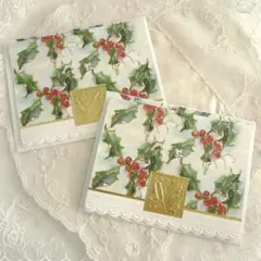 S34  キャロルウィルソンのXmasカード2点(1,680)24