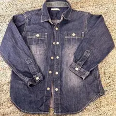 GUデニム長袖シャツ 110サイズ
