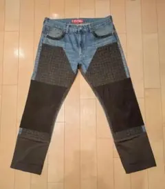 JYUNYAWATANABEMAN デニム パッチワークパンツ