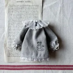 くまワンピース　ブライスアウトフィット　ハンドメイド　ネオブライス　ドール服