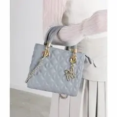新品❗️】RANDA ランダ 2WAY キルティング バッグ ライトブルー