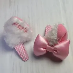 おしゃれキャット　マリーちゃん　ヘアピン　クリップ　ピンク