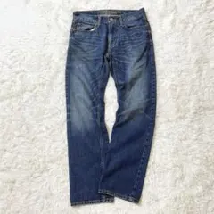 美品◇アメリカンイーグル スリムストレートデニム W29 ブルー 色落ちのサムネイル