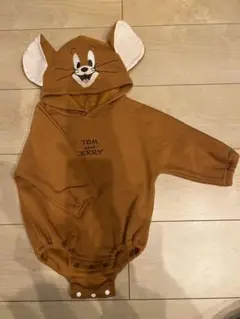 トムとジェリー フード付きロンパース