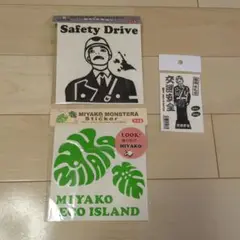宮古島　ステッカー　3枚