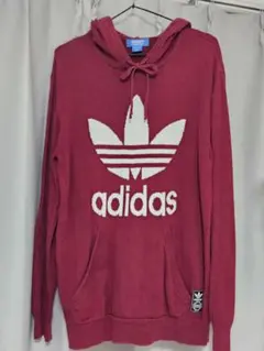 adidas Originals ニットパーカー ボルドー Lのサムネイル