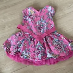 サラジェシカパーカー GAP 花柄 半袖ワンピース XS ピンク