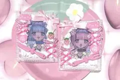 トレカケース 硬質ケース ホイップデコ B8 ピンク リボン フォーク 推し活