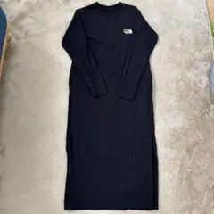 THE NORTH FACE ブラック ロングスリーブドレス 長袖ワンピース S