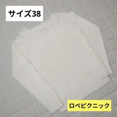レディース 長袖 アイボリー ニット 長袖 ロペピクニック