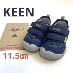 新品　KEEN ネイビー ベビースニーカー ベルクロ 11.5㎝ ベビーシューズ