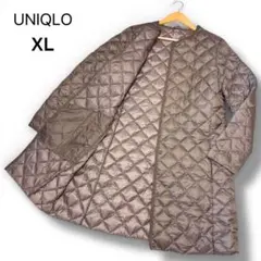 美品✨ユニクロ ウルトラライトダウン 希少 XL ロング ブラウン 軽量 大きめ