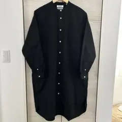 ☆ Gymphkex BAND COLLAR SHIRT DRESS 黒　14