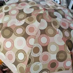 COACH 折りたたみ傘 円形パターン　ワンタッチ開閉
