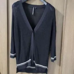 HK WORKS LONDON 長袖 カーディガン ブラック Mのサムネイル