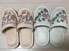 トイ・ストーリーキャラクター スリッパ　2セット