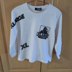 XLARGE ホワイト 長袖Tシャツ 110cm