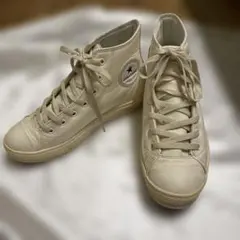 Converse All Star ハイカット レザー ホワイトのサムネイル
