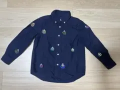 Ralph Lauren ネイビー　刺繍長袖シャツ　4歳110cm