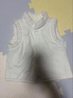 UNIQLO ユニクロ ホワイト フリース ベビーベスト アウター 80