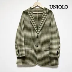 【美品】UNIQLO MARNI イエローチェック テーラードジャケット L