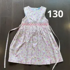 Swan スモッキング　小花柄ワンピース　130のサムネイル