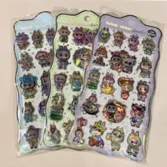 ラブブ オーロラ 立体シール 3枚セット