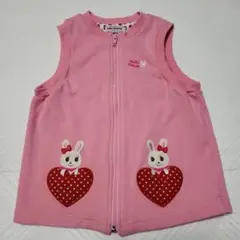 ミキハウス　ベスト　ピンク　110cm