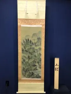 真作/晃泉/四季花/花/季節/桐共箱付/花鳥/布袋屋掛軸HK-191 - メルカリ