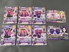 アイカツカード　ドレッシーグラスリボン ♡アイカツ♡ドレッシーグラスリボン♡レースパープルリボン