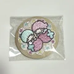 サンリオ 刺繍缶バッジ ビスケット4 リトルツインスターズ