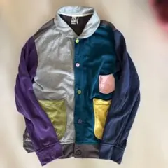 CHUMS ハリケーントップ　マルチカラー　クレイジー　スウェットカーディガン