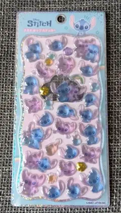 プチドロップステッカー　スティッチ　エンジェル　ディズニー