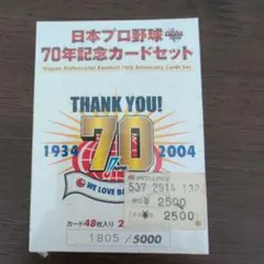 BBM日本プロ野球70年記念カードセット（48枚）
