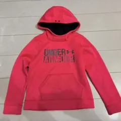 UNDER ARMOUR フード付きパーカー 蛍光ピンク