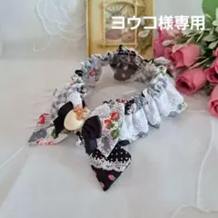 ヨウコ様専用、短毛シュシュ(黒)わんちゃん猫ちゃん用