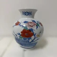 有田焼　色鍋島　和泉作 花瓶 陶器 華道 伝統工芸品のサムネイル