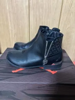 Michael Kors ブラックブーツ MKロゴ