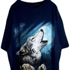 海外輸入 古着 オオカミ アニマル Tシャツ